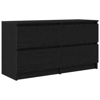 TV-taso musta 100x35x54 cm tekninen puu