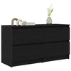TV-taso musta 100x35x54 cm tekninen puu