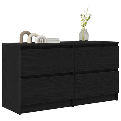 TV-taso musta 100x35x54 cm tekninen puu