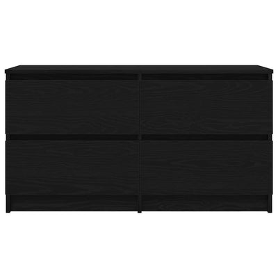 TV-taso musta 100x35x54 cm tekninen puu