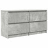 TV-taso betoninharmaa 100x35x54 cm tekninen puu