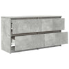 TV-taso betoninharmaa 100x35x54 cm tekninen puu