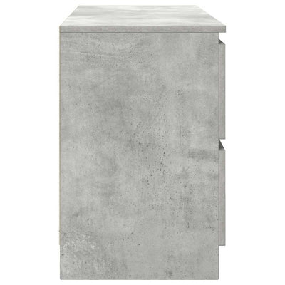 TV-taso betoninharmaa 100x35x54 cm tekninen puu