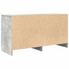TV-taso betoninharmaa 100x35x54 cm tekninen puu
