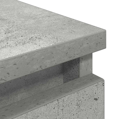 TV-taso betoninharmaa 100x35x54 cm tekninen puu