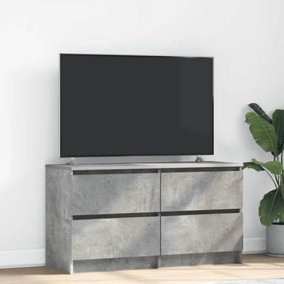 Betoninharmaa tv-taso Dung 100x35x54cm (puinen)