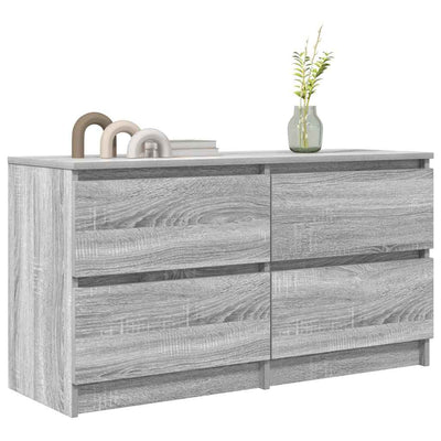 TV-taso harmaa Sonoma 100x35x54 cm tekninen puu