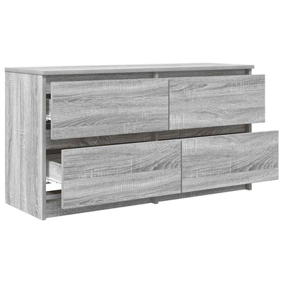 TV-taso harmaa Sonoma 100x35x54 cm tekninen puu