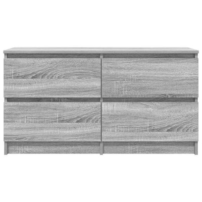 TV-taso harmaa Sonoma 100x35x54 cm tekninen puu