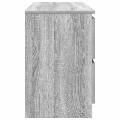 TV-taso harmaa Sonoma 100x35x54 cm tekninen puu