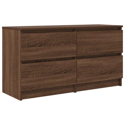 TV-taso ruskea tammi 100x35x54 cm tekninen puu
