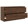 TV-taso ruskea tammi 100x35x54 cm tekninen puu