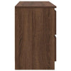 TV-taso ruskea tammi 100x35x54 cm tekninen puu