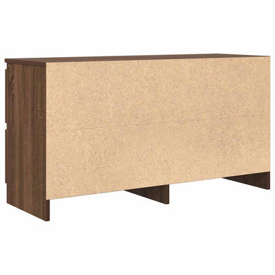 TV-taso ruskea tammi 100x35x54 cm tekninen puu