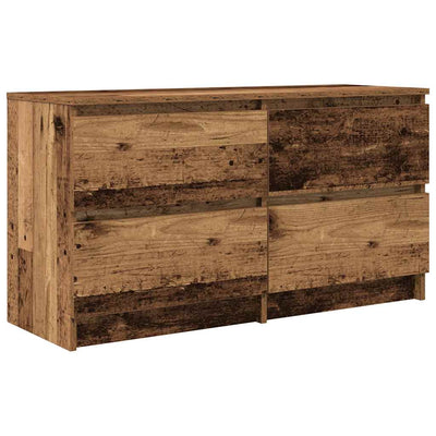 TV-taso vanhaa puuta 100x35x54 cm tekninen puu