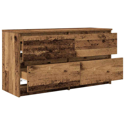 TV-taso vanhaa puuta 100x35x54 cm tekninen puu