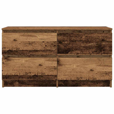 TV-taso vanhaa puuta 100x35x54 cm tekninen puu