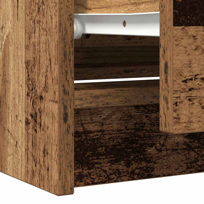 TV-taso vanhaa puuta 100x35x54 cm tekninen puu