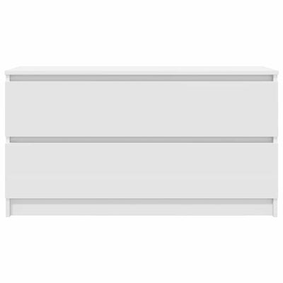 Valkoinen tv-taso Dung 100x35x54cm (puinen)