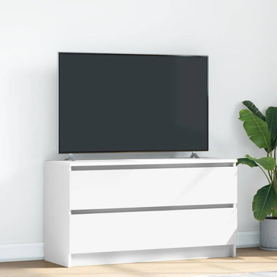 Valkoinen tv-taso Dung 100x35x54cm (puinen)