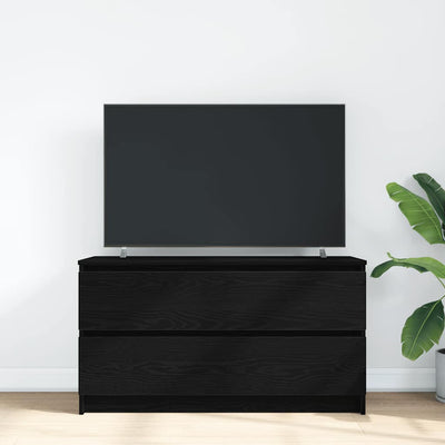 TV-taso musta 100x35x54 cm tekninen puu