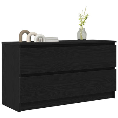 TV-taso musta 100x35x54 cm tekninen puu