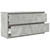 TV-taso betoninharmaa 100x35x54 cm tekninen puu