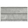 TV-taso betoninharmaa 100x35x54 cm tekninen puu