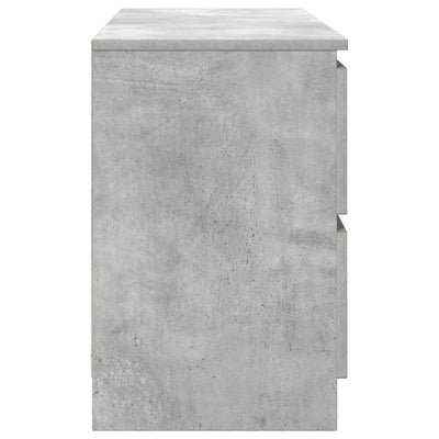 TV-taso betoninharmaa 100x35x54 cm tekninen puu