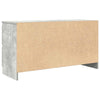 TV-taso betoninharmaa 100x35x54 cm tekninen puu
