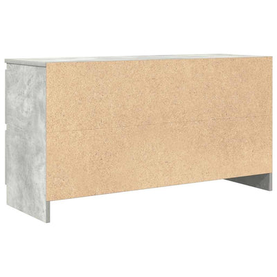 TV-taso betoninharmaa 100x35x54 cm tekninen puu