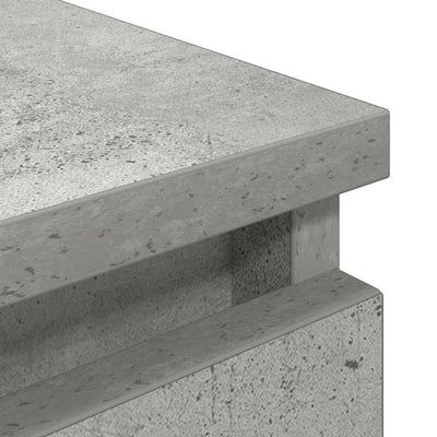 TV-taso betoninharmaa 100x35x54 cm tekninen puu