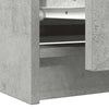TV-taso betoninharmaa 100x35x54 cm tekninen puu