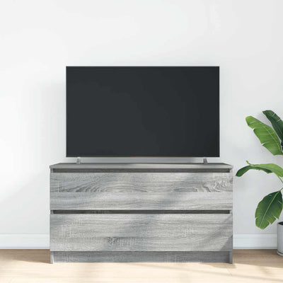 Harmaa tv-taso Dung 100x35x54cm (puinen)