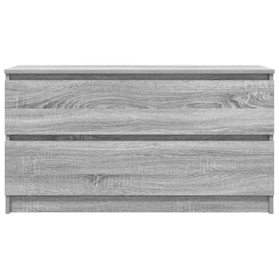 Harmaa tv-taso Dung 100x35x54cm (puinen)