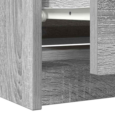 TV-taso harmaa Sonoma 100x35x54 cm tekninen puu