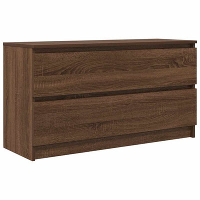 TV-taso ruskea tammi 100x35x54 cm tekninen puu