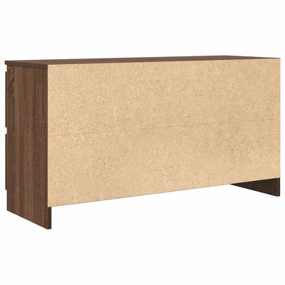 TV-taso ruskea tammi 100x35x54 cm tekninen puu