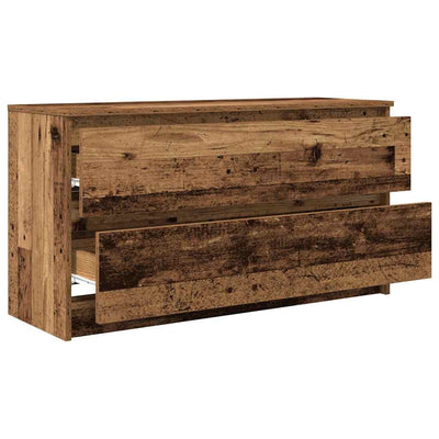 TV-taso vanhaa puuta 100x35x54 cm tekninen puu