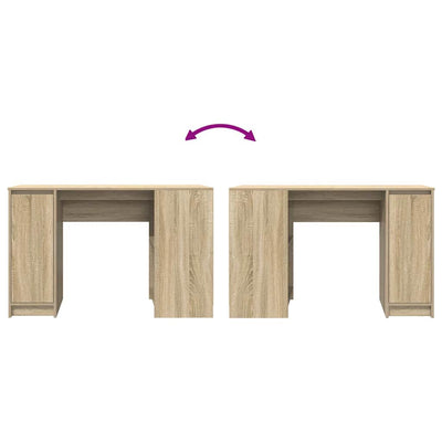 Työpöytä Sonoma-tammi 120x42x76 cm tekninen puu