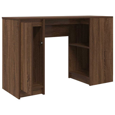 Työpöytä ruskea tammi 120x42x76 cm tekninen puu