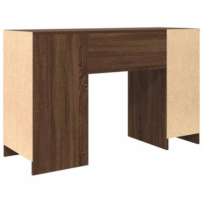 Työpöytä ruskea tammi 120x42x76 cm tekninen puu