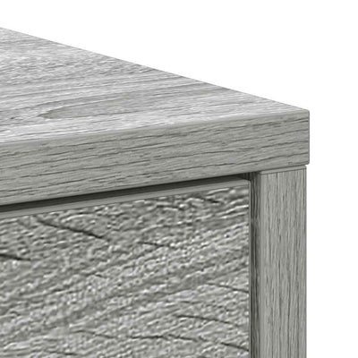 Senkki laatikoilla ja ovilla harmaa sonoma 70,5x34x74,5 cm