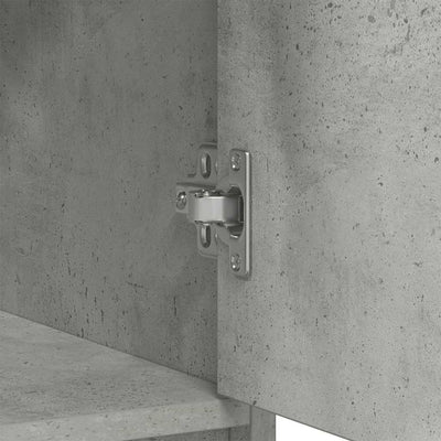 Senkki laatikoilla ja ovilla betoninharmaa 73x31x90 cm