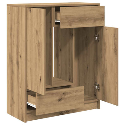 Senkki laatikoilla ja ovilla artisaanitammi 73x31x90 cm