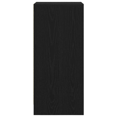 Musta tammi kenkäkaappi Aladgeam 29,5x34x76cm (puinen)