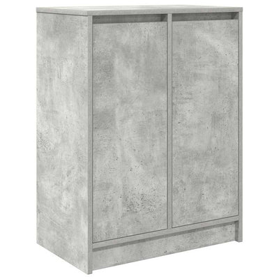 Kenkäkaappi betoninharmaa 57x34x76 cm tekninen puu