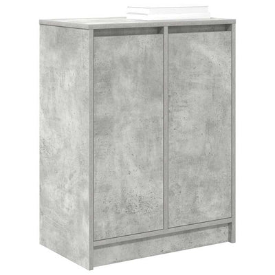 Kenkäkaappi betoninharmaa 57x34x76 cm tekninen puu