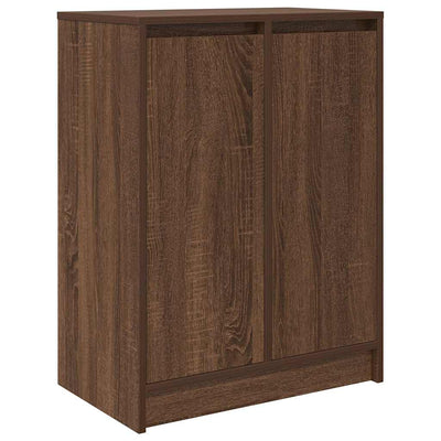 Kenkäkaappi ruskea tammi 57x34x76 cm tekninen puu