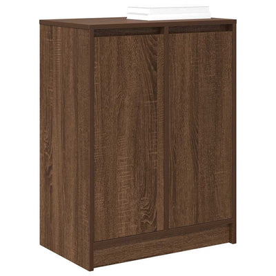 Kenkäkaappi ruskea tammi 57x34x76 cm tekninen puu